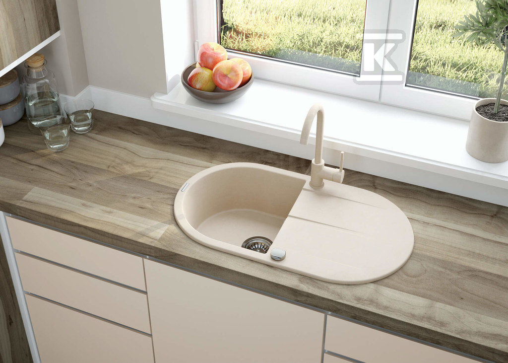 Nemezja kitchen faucet, beige - BEN_562M