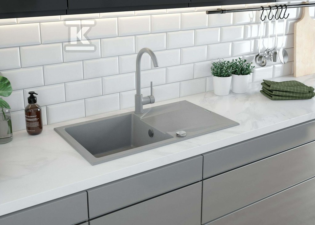 Milin kitchen faucet, matt gray - BEU_S62M