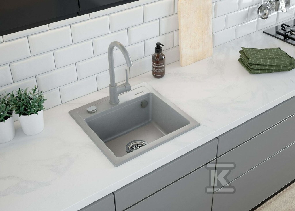 Milin kitchen faucet, matt gray - BEU_S62M