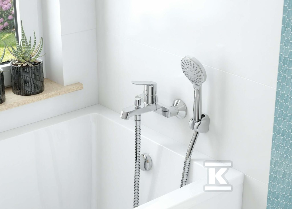 1-point AVIS chrome shower set - NGV_041K