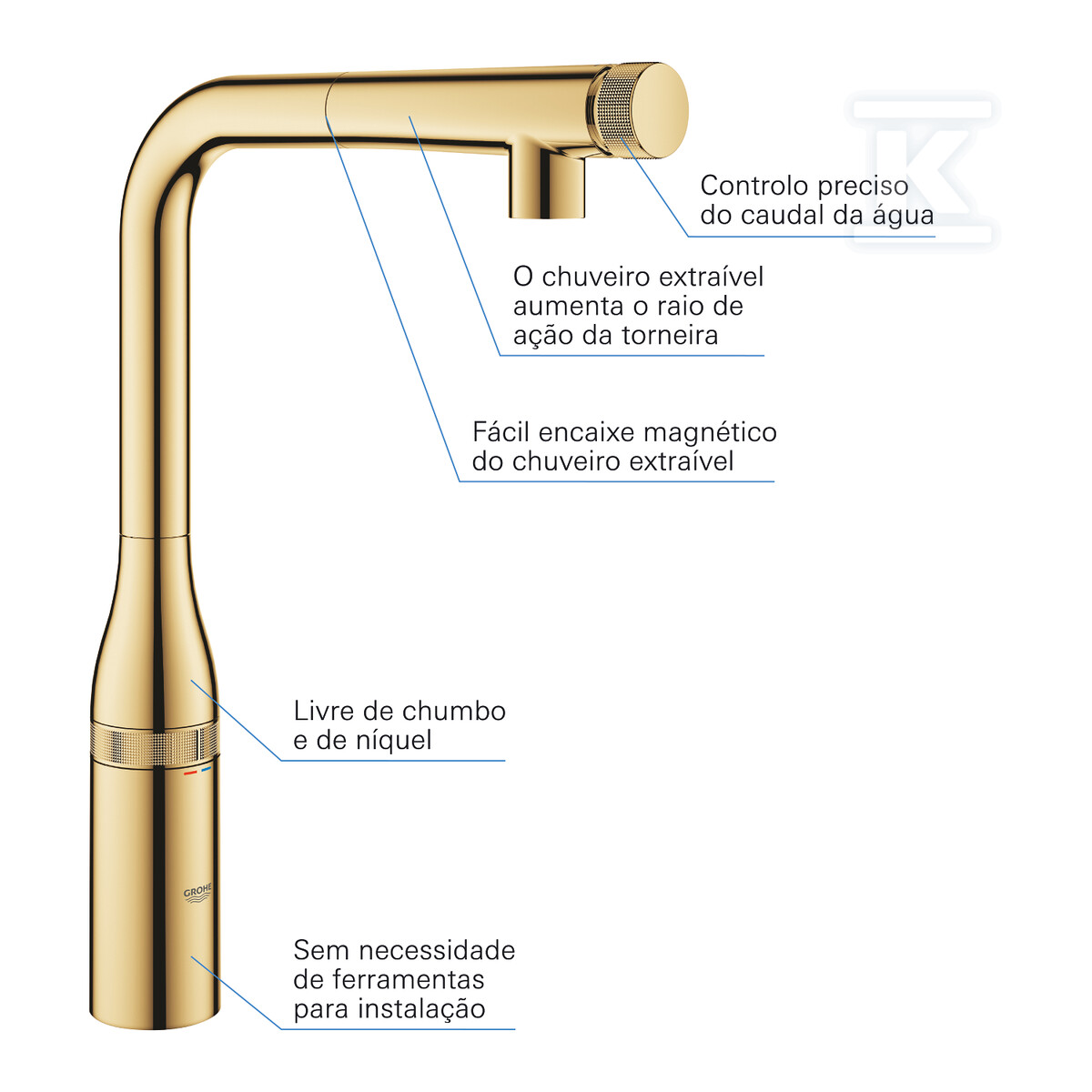 Mitigeur d'évier Essence SmartControl - 31615GL0