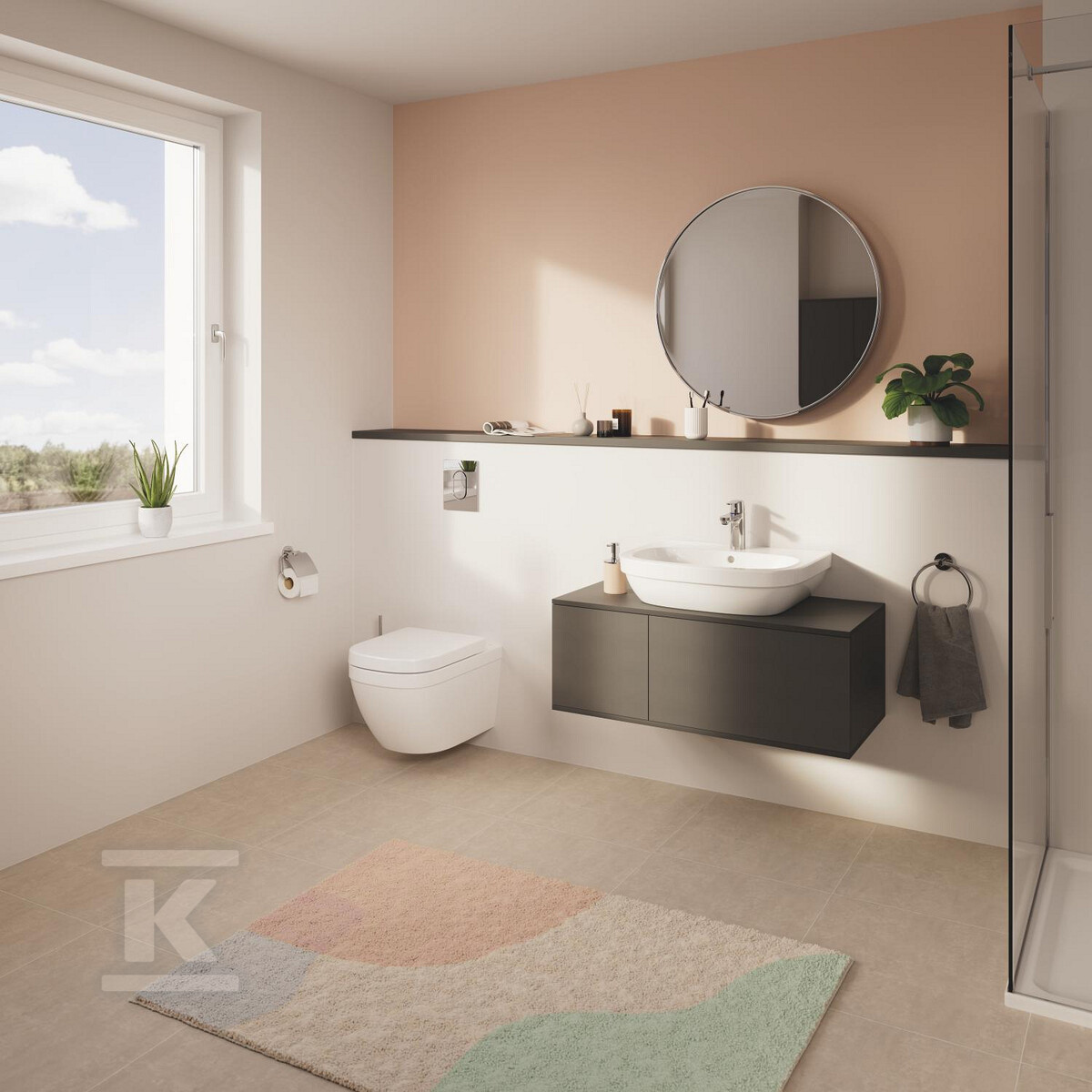 Euro Ceramika Miska WC wisząca z deską - 39554000