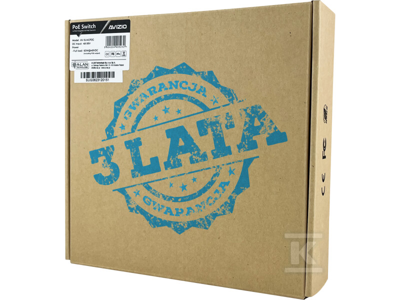 Некерований комутатор (switch) 6xRJ45 - - AV-SU4GP2G