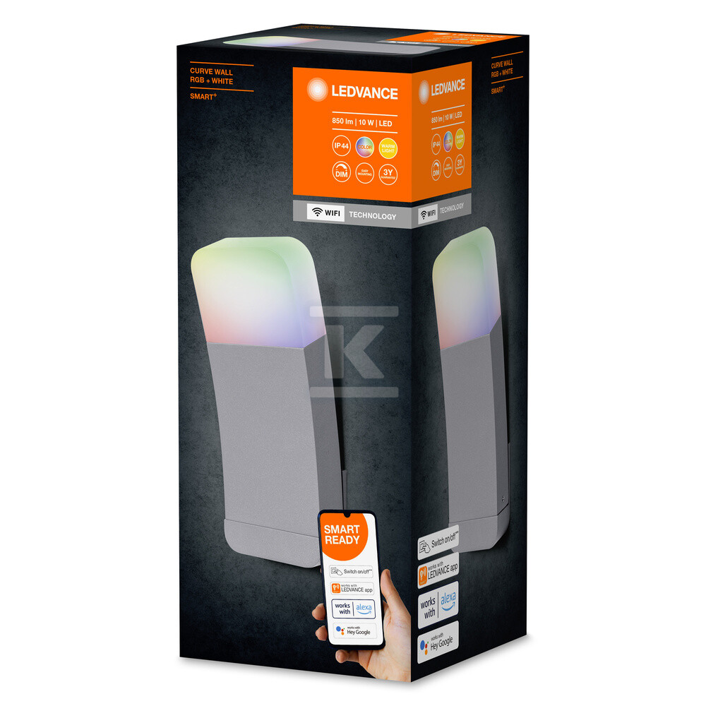 Oprawa LED SMART+ WIFI CURVE WALL 9W - 4058075478350