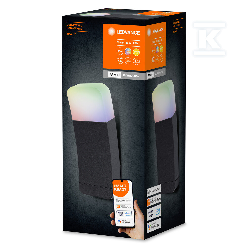 Oprawa LED SMART+ WIFI CURVE WALL 9W - 4058075478336