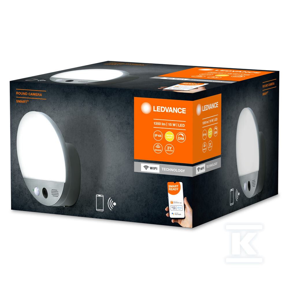 Oprawa LED SMART+ WIFI ROUND CAMERA 15W - 4058075564480
