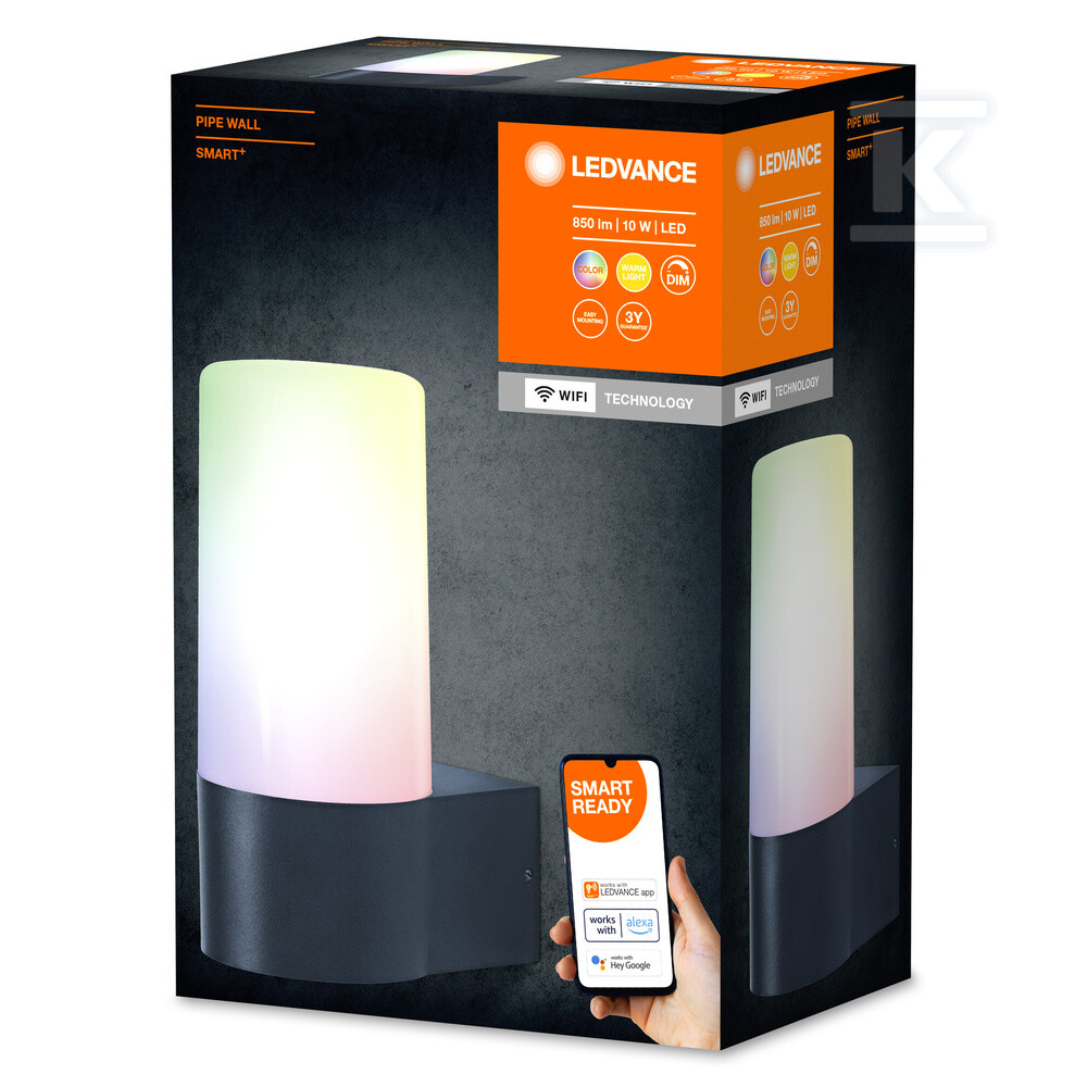 Oprawa LED SMART+ WIFI PIPE WALL 10W - 4058075564183