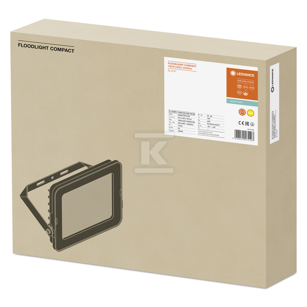 Naświetlacz LED FLOOD COMPACT 135W 830 - 4058075575103