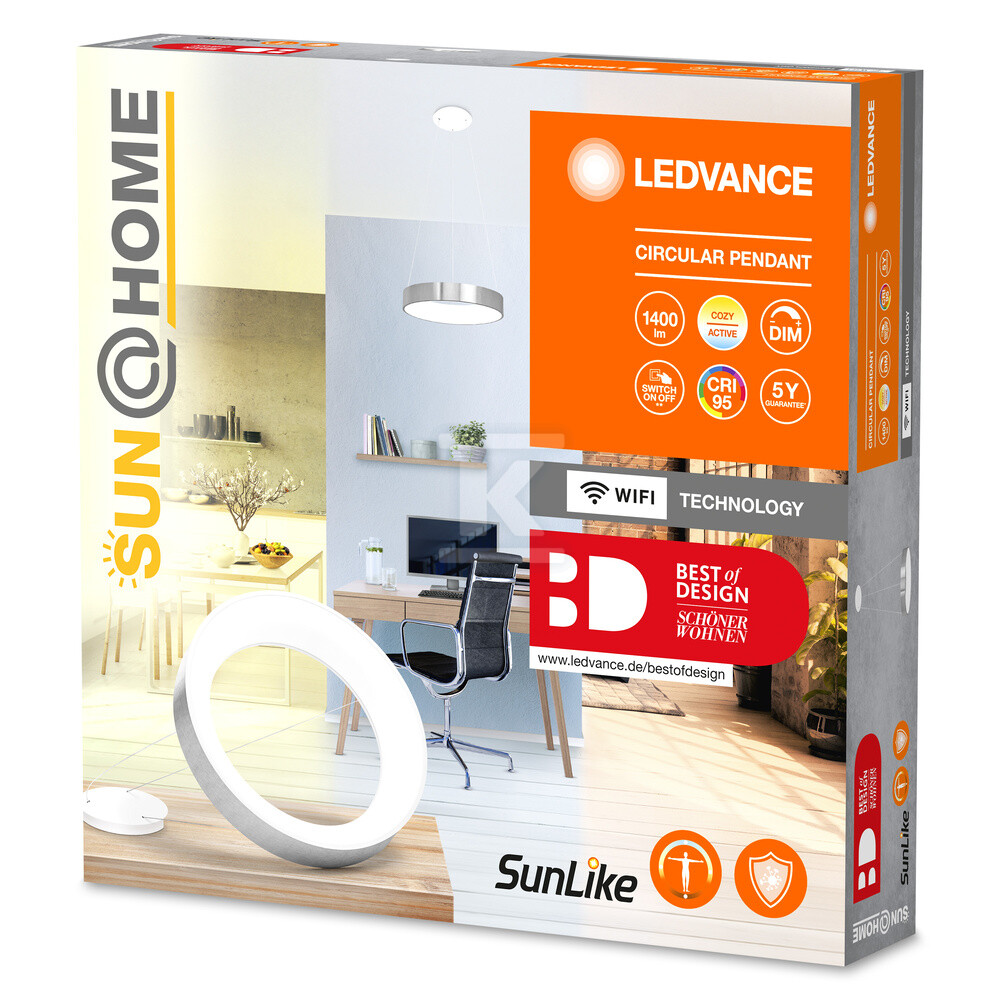 Oprawa sufitowa LED SUN@HOME Circular - 4058075762749