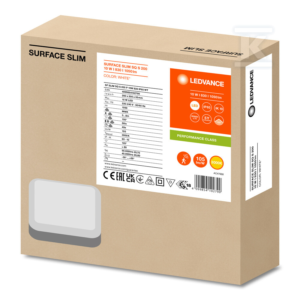 Oprawa ścienna LED SURFACE SLIM SQ S - 4099854102790