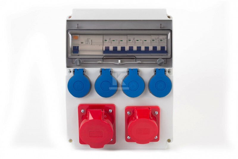 Distribuidor CAJA 12M - tomadas 16A 5p, - F3.3562