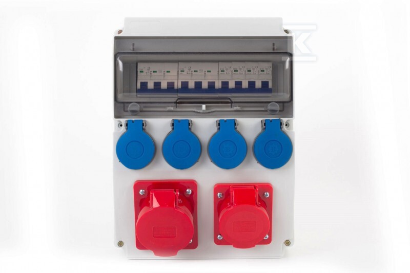 Distribuidor CAJA 12M - tomadas 16A 5p, - F3.3563