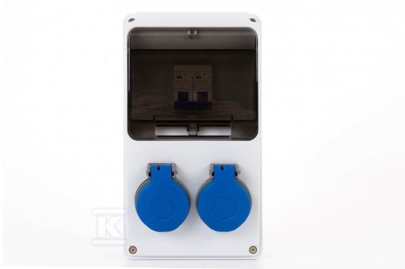 Quadro LAGO 6M - tomadas 2x230V + - F3.3599