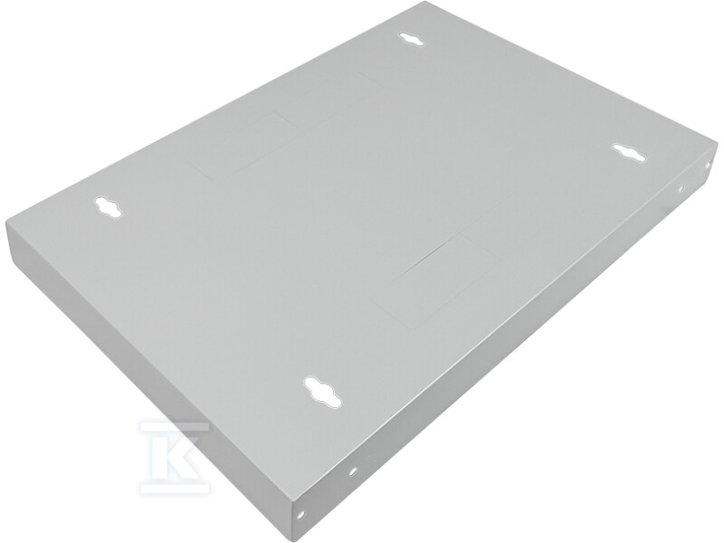 Шафа настінна 19" 6U 600x500, цілісна, - SW-6U-600-500-N-DMJ-OP-RP-B-S