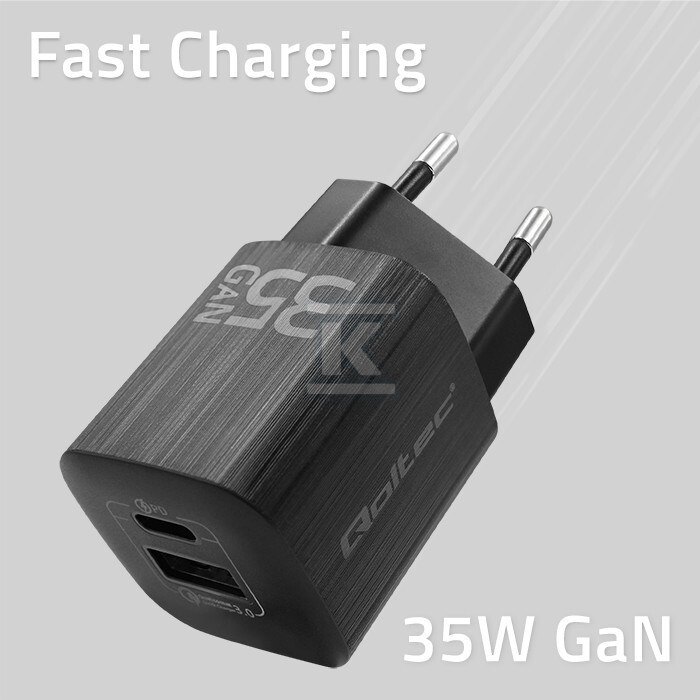Мережевий зарядний пристрій 35W GaN - 50764