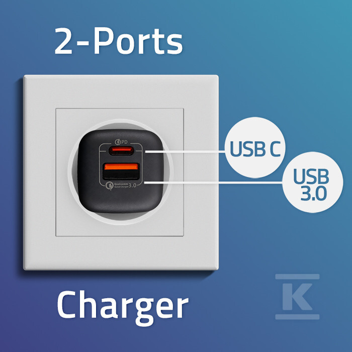 Мережевий зарядний пристрій 35W GaN - 50764