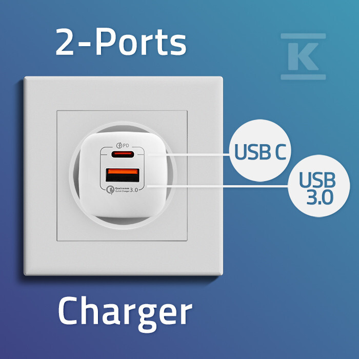 Мережевий зарядний пристрій 35W GaN - 50763