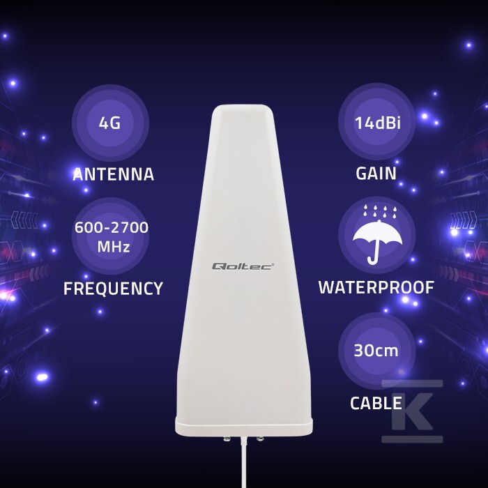 Антена 4G LTE всеспрямована ДУАЛЬ - 57043