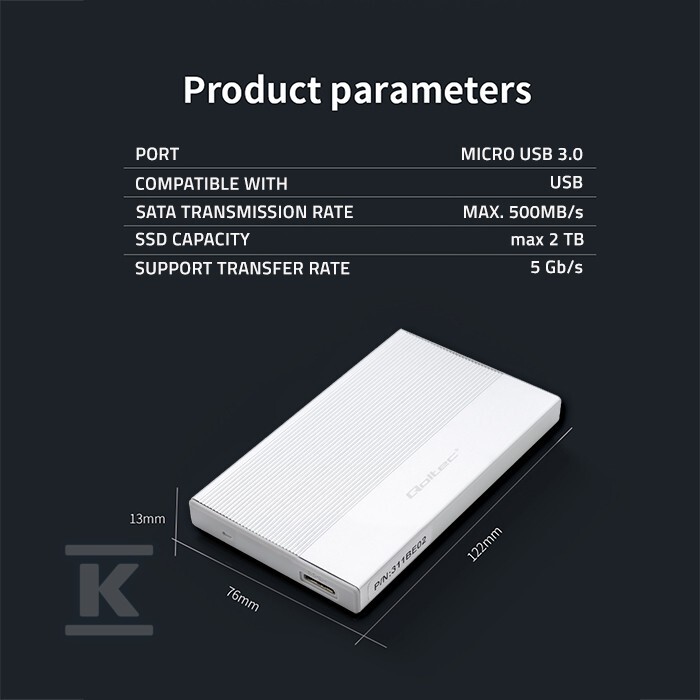 Корпус/кишеня для дисків M.2 SATA - 52278