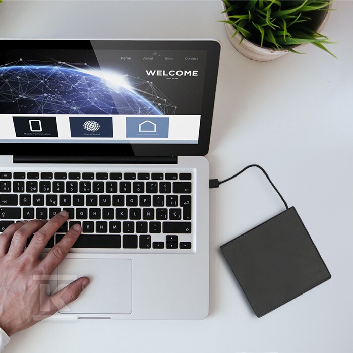 Зовнішній DVD-RW привід/USB 2.0/Чорний - 51858