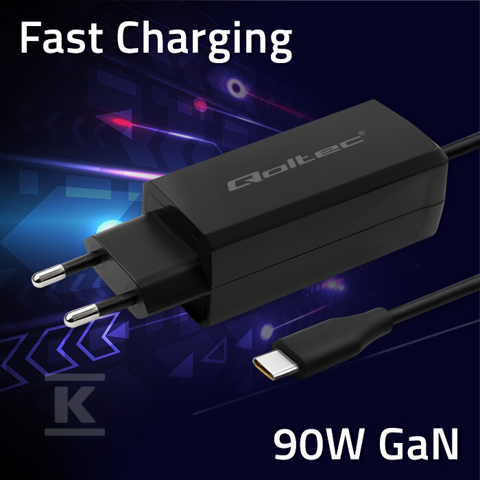 Мережевий зарядний пристрій 90W GaN - 52420