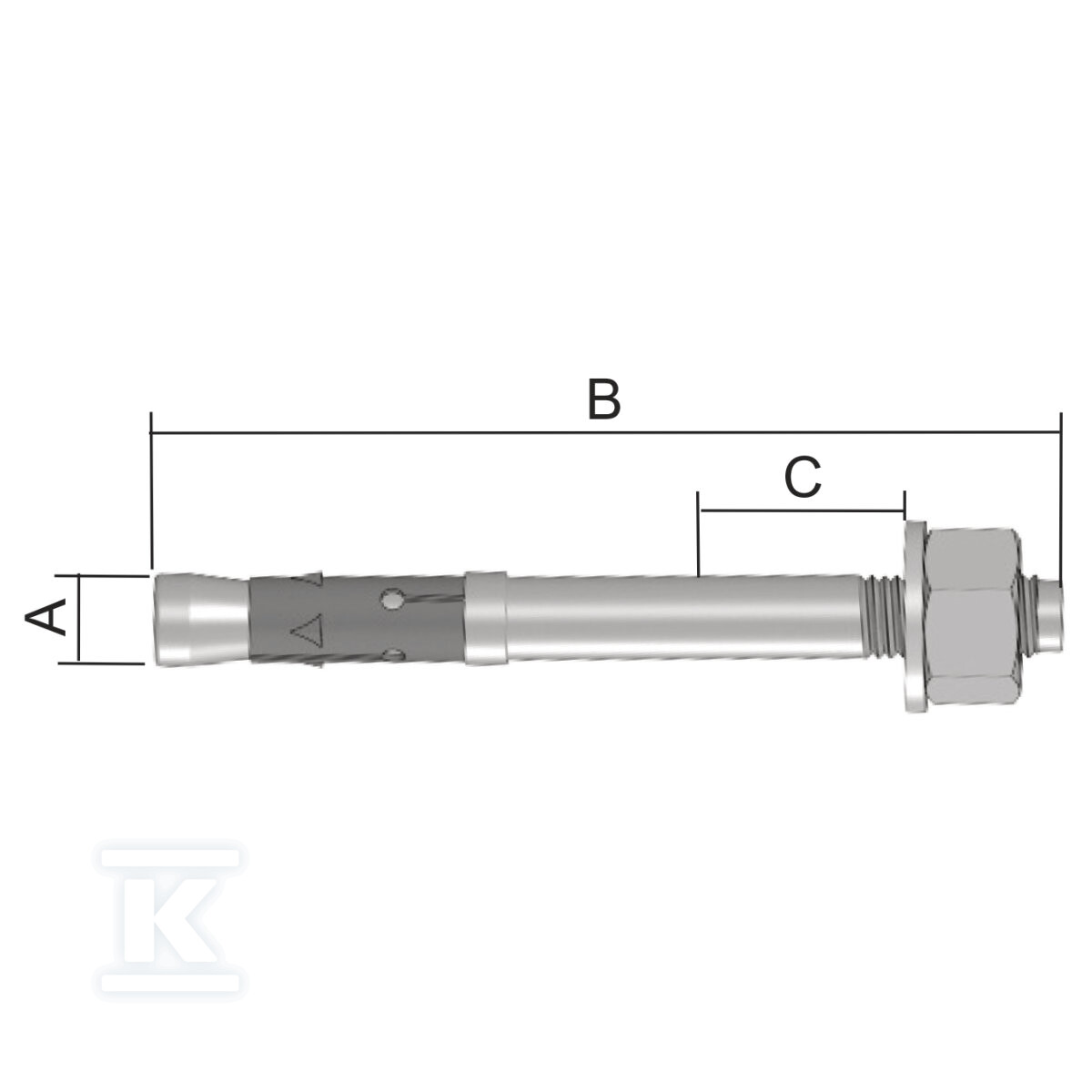 Kotwa INOXKPO 10X95 IX - INOXKPO 10X95_IX