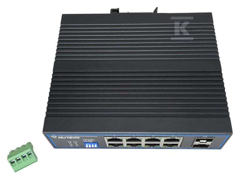 Switch industriale non gestito 10xRJ45 - AV-SU8GP2FI
