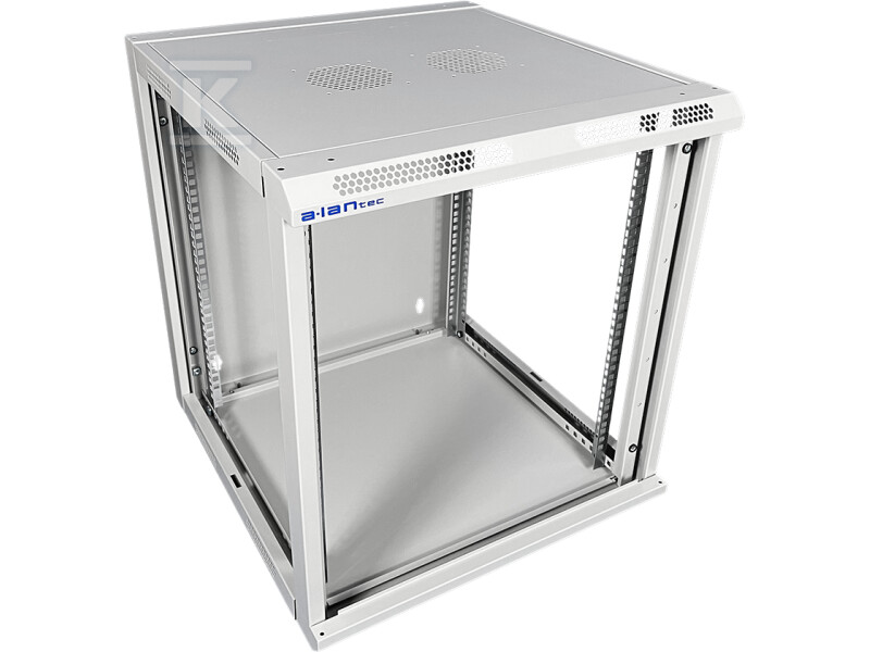 Шафа підвісна 19" 12U 600x500, - SW-12U-600-500-N-DSJ-OP-RP-B-S