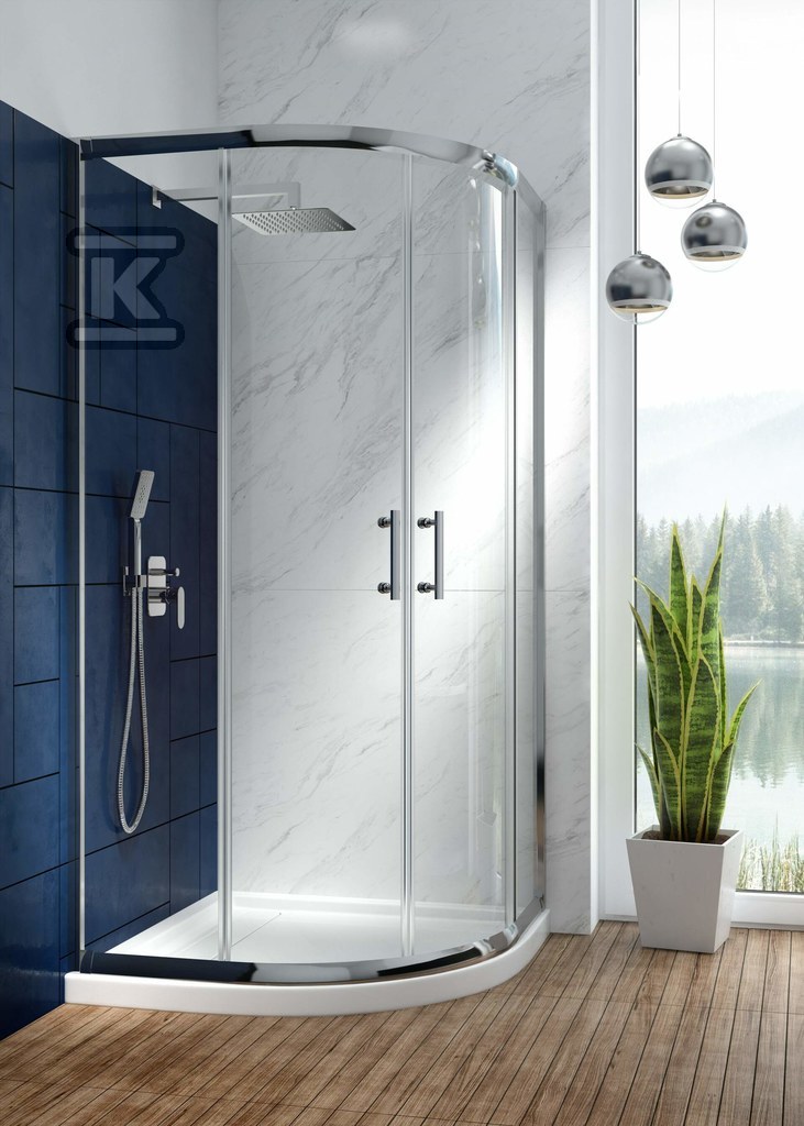 CASCADA chrome Alpinia concealed shower - NAC_09LP