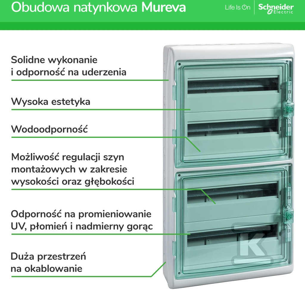 Surface-mounted switchgear Mureva - 13436