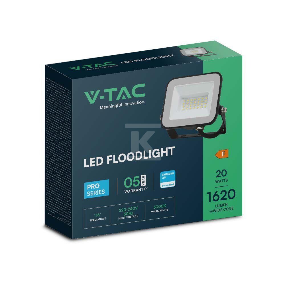 Naświetlacz LED V-TAC 20W SAMSUNG CHIP - 10016