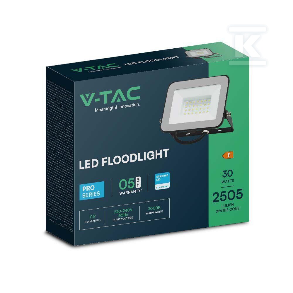 Naświetlacz LED V-TAC 30W SAMSUNG CHIP - 10022