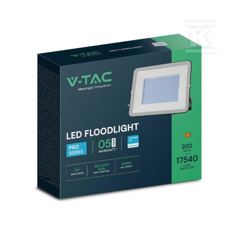 Naświetlacz LED V-TAC 200W SAMSUNG CHIP - 10028