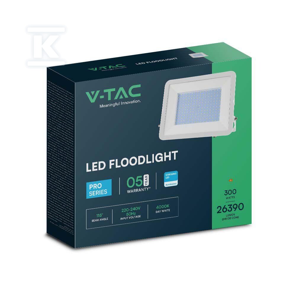 Naświetlacz LED V-TAC 300W SAMSUNG CHIP - 10033
