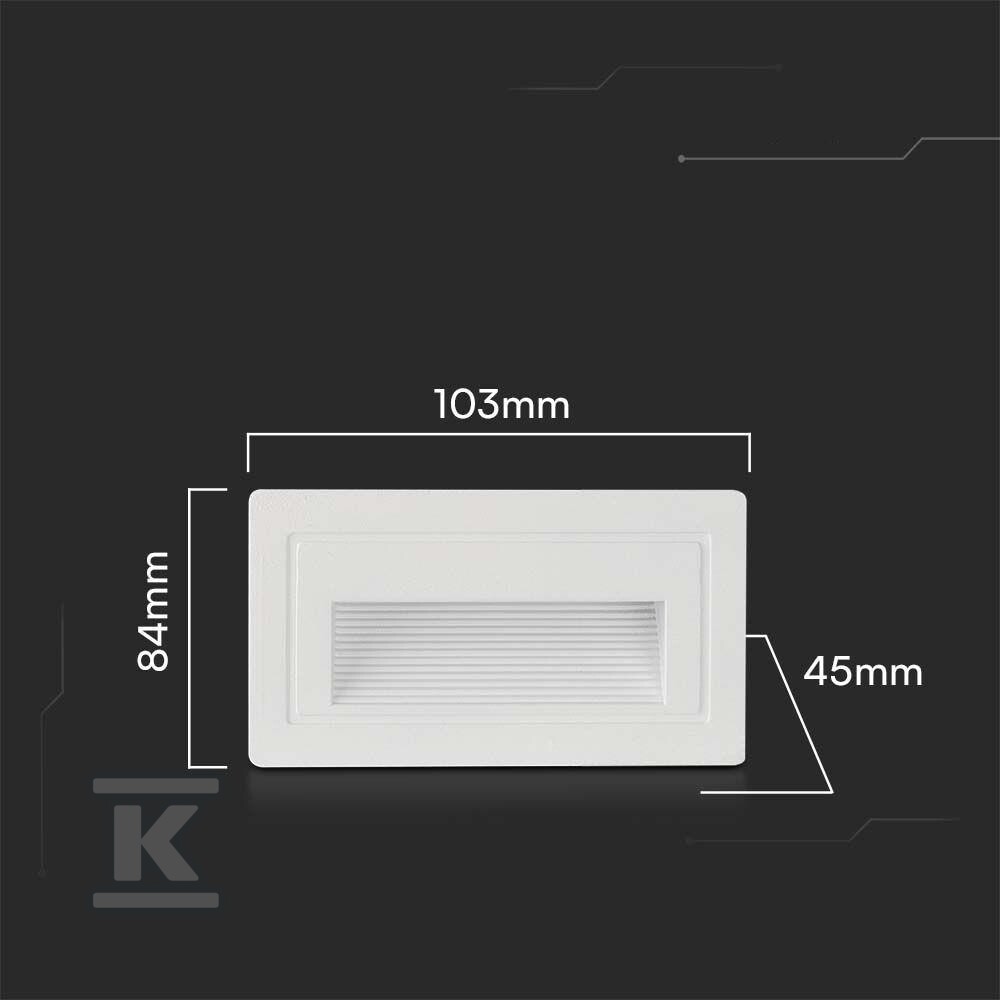 Oprawa schodowa LED V-TAC 3W LED - 10378