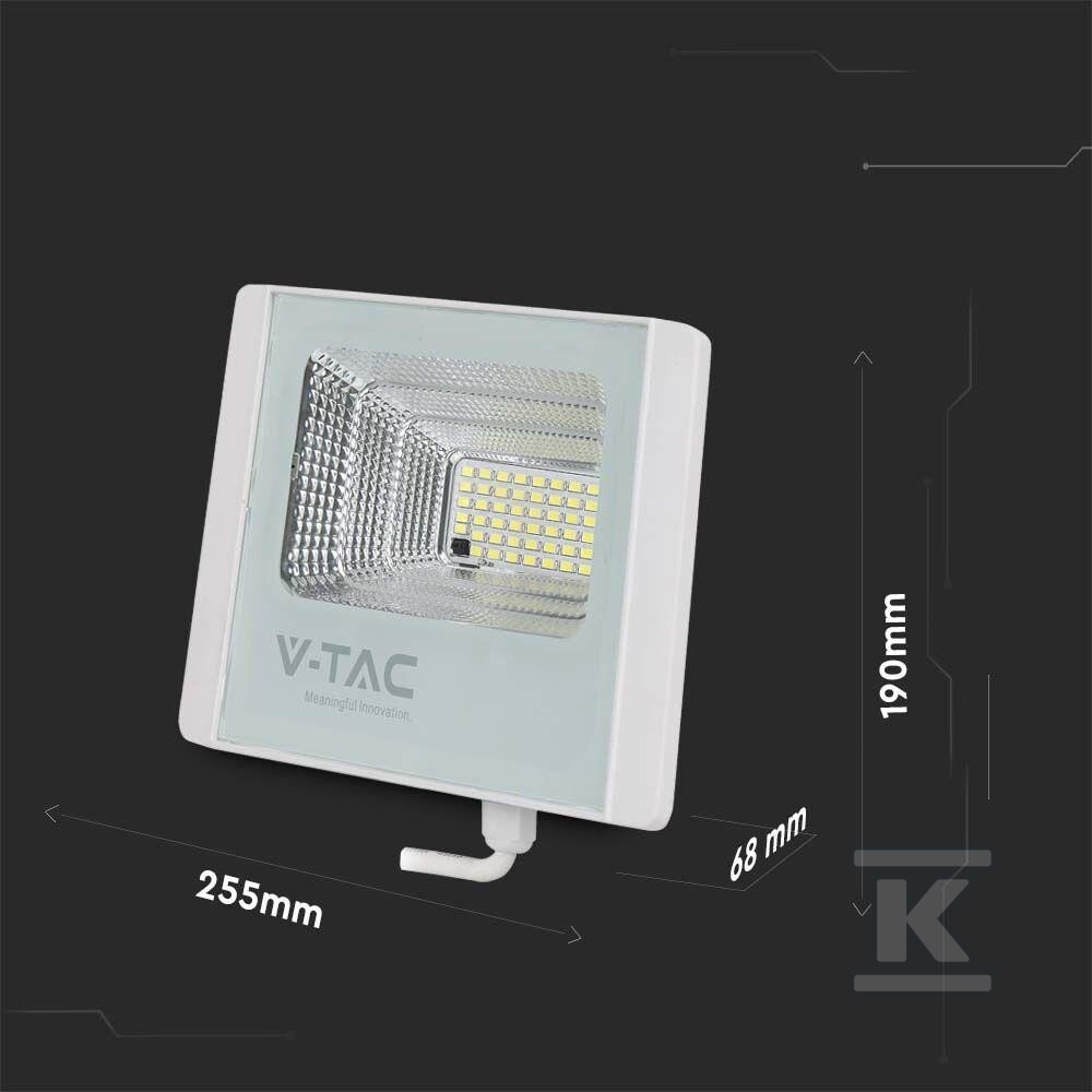 Naświetlacz LED solarny V-TAC 16W biały - 10407