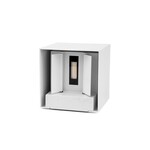Oprawa ścienna solarna V-TAC 9W LED COB regulowana biała kostka 15x15cm IP65 VT-11109 4000K 860lm