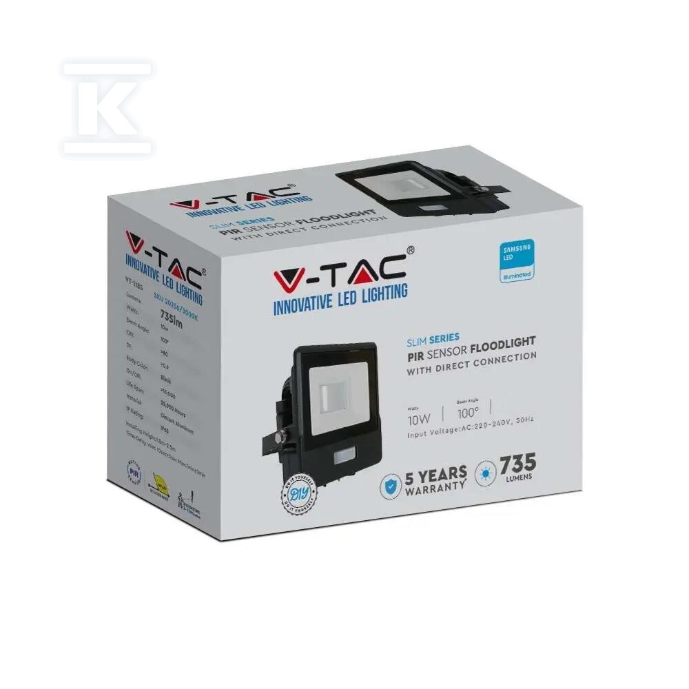 Naświetlacz LED V-TAC 10W SAMSUNG CHIP - 20256