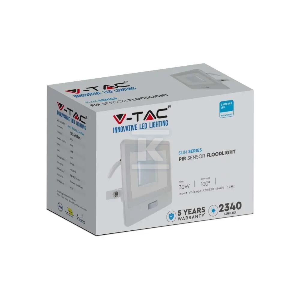 Naświetlacz LED V-TAC 30W SAMSUNG CHIP - 20299