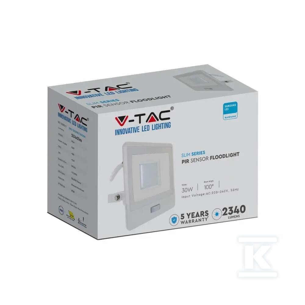 Naświetlacz LED V-TAC 30W SAMSUNG CHIP - 20300
