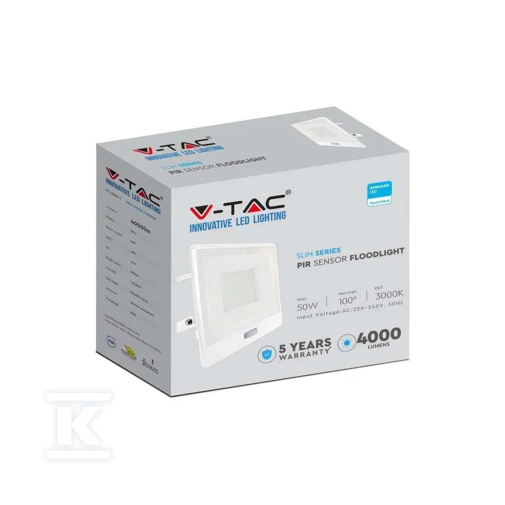 Naświetlacz LED V-TAC 50W SAMSUNG CHIP - 20302