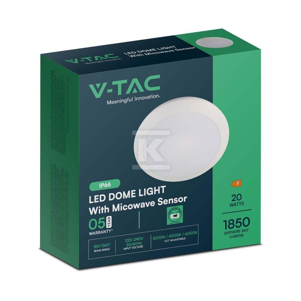 Plafon V-TAC 20W LED okrągły IP44 - 23160