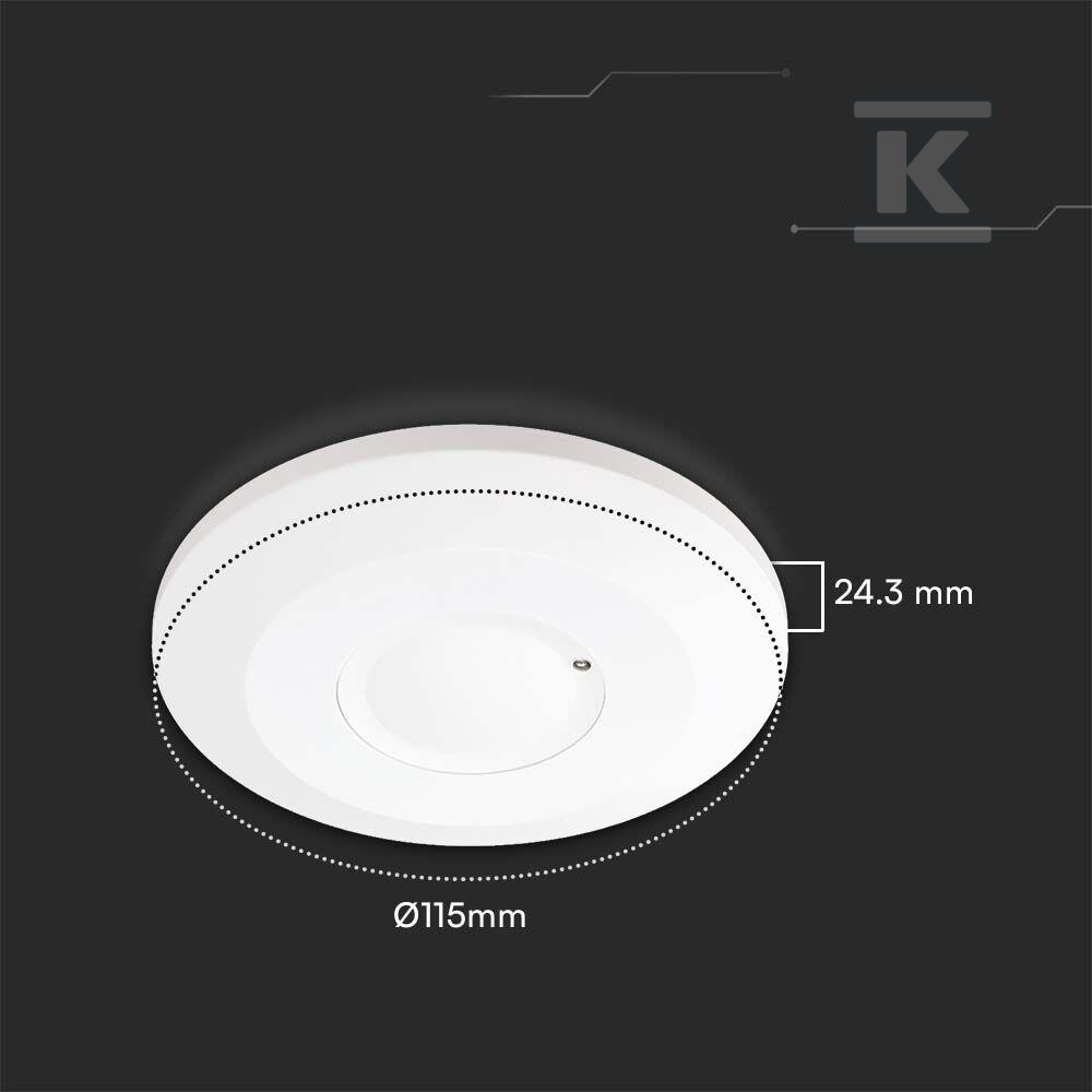 Czujnik ruchu 360st V-TAC mikrofalowy - 23163