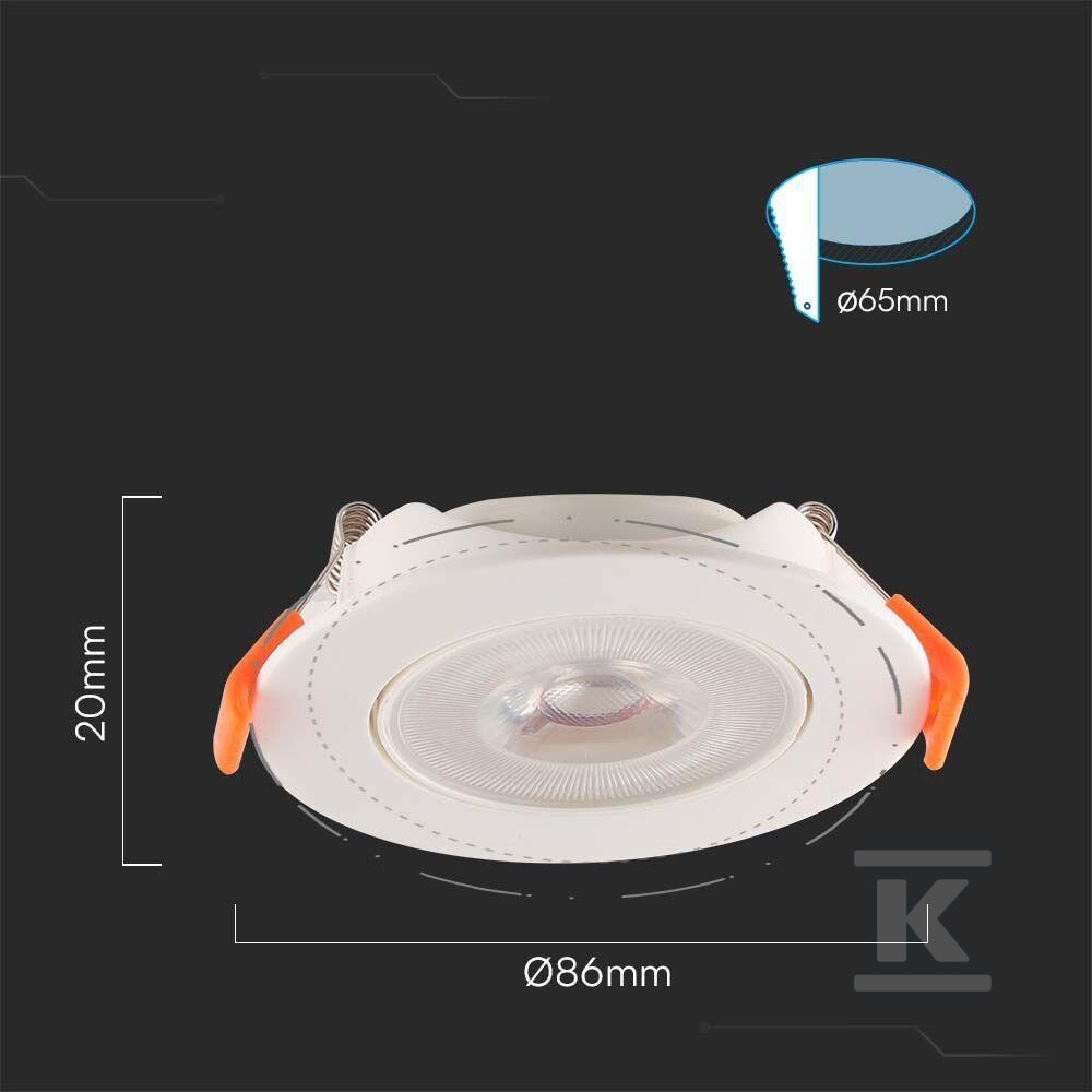 Oczko LED V-TAC SAMSUNG CHIP 7W LED - 23183