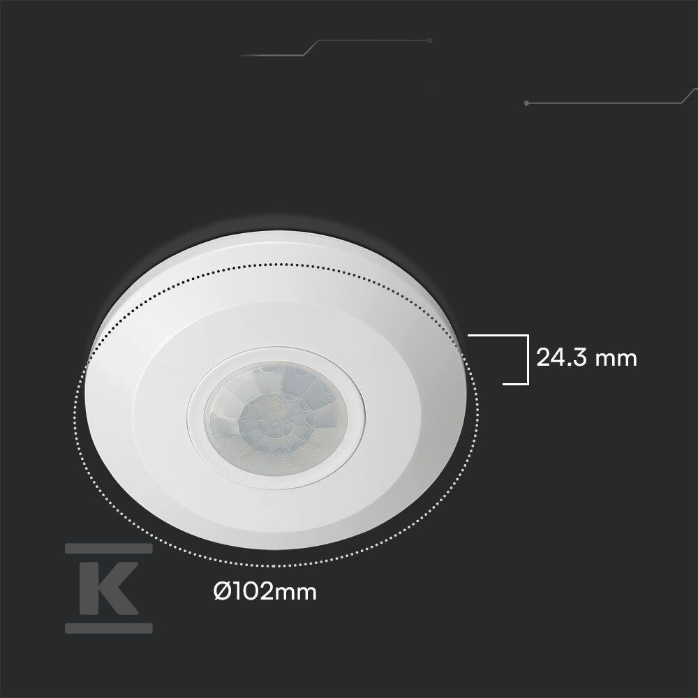 Czujnik ruchu 360st V-TAC natynkowy - 23427