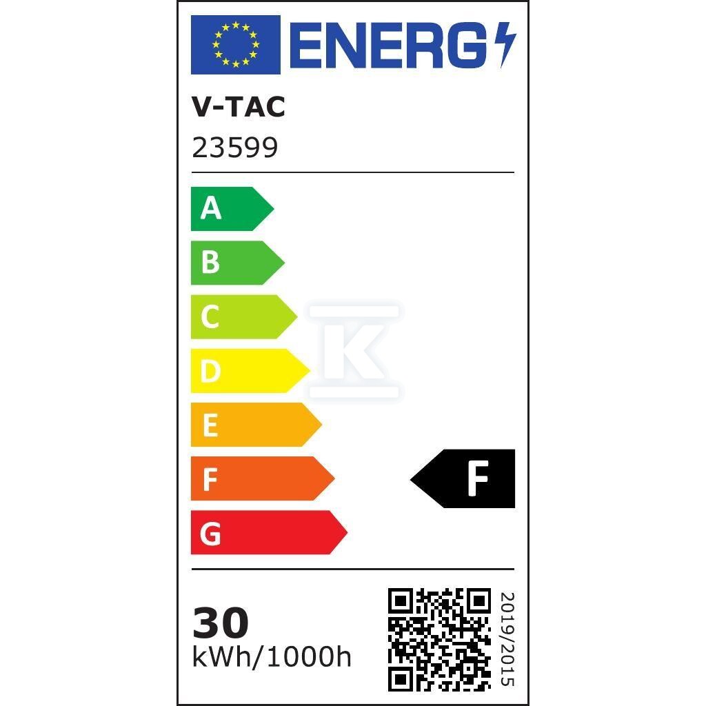 Naświetlacz LED V-TAC 30W 100Lm/W - 23599