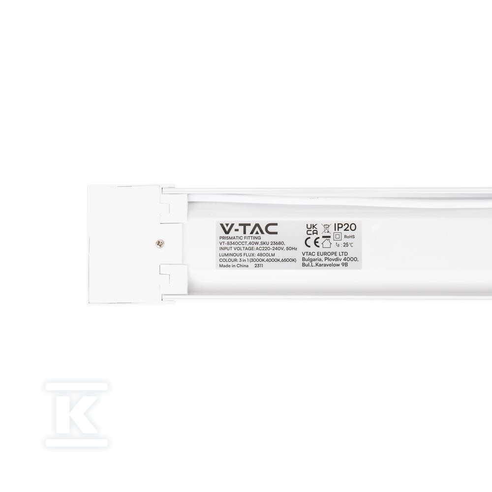 Oprawa V-TAC 40W LED liniowa natynkowa - 23680