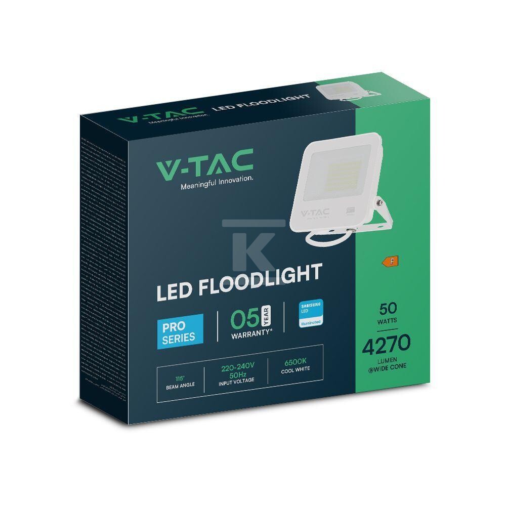Naświetlacz LED V-TAC 50W SAMSUNG CHIP - 23689
