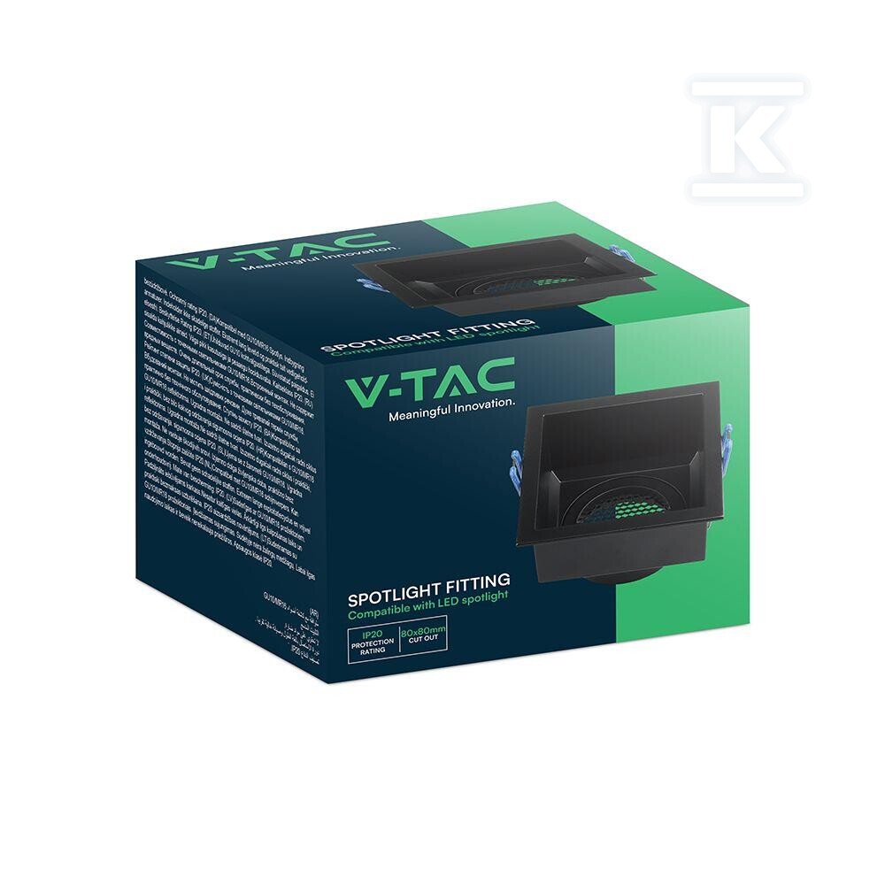 Oczko V-TAC GU10 hoyne comb aluminium - 23764