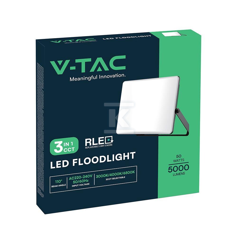 Naświetlacz LED V-TAC 50W LED 3w1 CCT - 23768